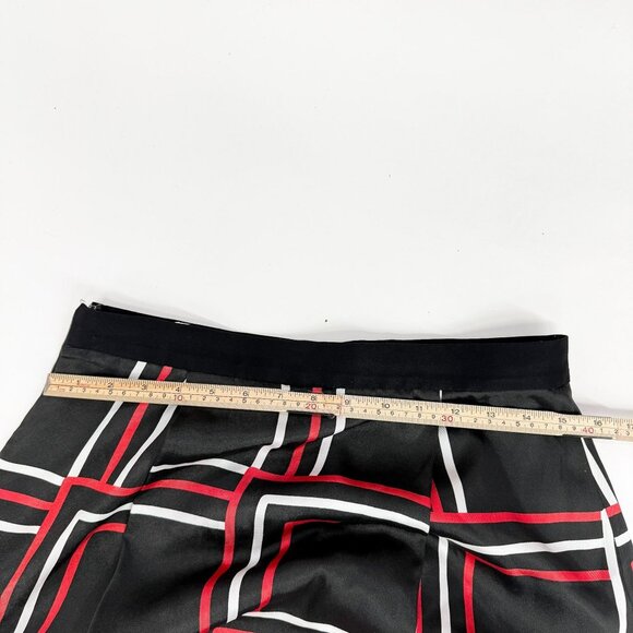 GEOMETRIC PRINTED SATIN MAXI SKIRT - Picture 7 of 7